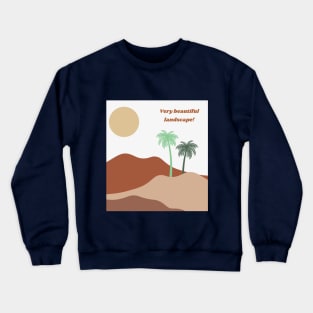 Abstract Desert Landscape Crewneck Sweatshirt